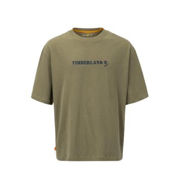 任-Timberland 男款灰綠色塗鴉圖案寬鬆短袖T恤A6BEE590