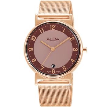 ALBA 雅柏 Fashion系列 復古簡約米蘭帶腕錶-VJ32-X328K(AG8M52X1)