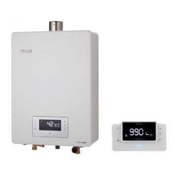 (全省安裝)林內16公升數位恆溫強制排氣無線遙控天然氣(彰化以北)FE式熱水器RUA-C1630WF_NG1
