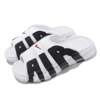 Nike 拖鞋 Wmns Air More Uptempo 女鞋 男鞋 白 黑 大AIR 熊貓 運動拖鞋 FJ0755-100