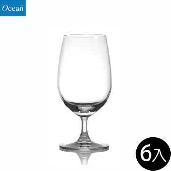 【Ocean】高腳水杯-425ml/6入組-麥德遜系列