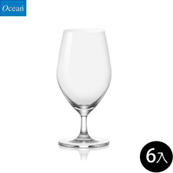 【Ocean】高腳水杯-405ml/6入組-桑迪系列