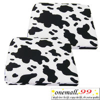 onemall.99高質感可拆洗黑白乳牛坐墊-4入