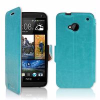 NEW HTC One (M7) 專用 P03 皮革紋側開掀蓋式保護套