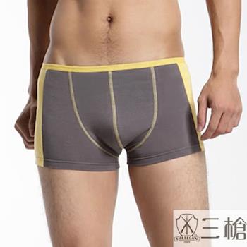 【三槍牌】時尚精典運動型男彈性平口褲~5件組(隨機取色)-UE4524