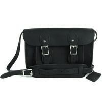 【The Leather Satchel Co.】11吋 英國手工牛皮劍橋包 (頂級原色-黑)