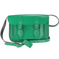 【The Leather Satchel Co.】11吋 英國手工牛皮劍橋包 (薄荷藍)