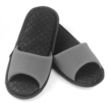 AC Rabbit 開口型低均壓氣墊拖鞋(馬卡龍色系)-古典灰