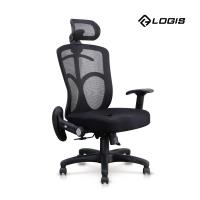 LOGIS邏爵~ 紳士多彩工學頭枕3孔座墊辦公椅 6色
