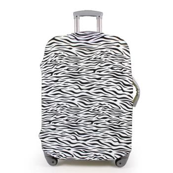 斑馬紋行李箱防塵亮彩保護套(18-22吋適用)