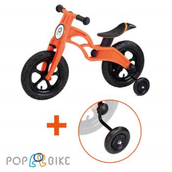 【BabyTiger虎兒寶】POPBIKE 兒童充氣輪胎滑步車--AIR 充氣胎 + 輔助輪 組
