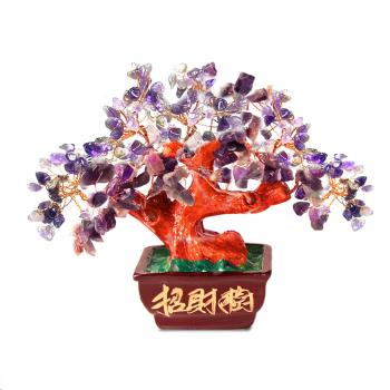【菩提居】天然紫水晶貴人招財樹