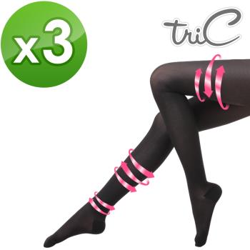 【Tric】台灣製 200Den包趾壓力褲襪 三雙