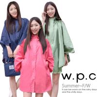 w.p.c 垂墜斗篷款時尚雨衣/風衣(R1004)(四色任選)