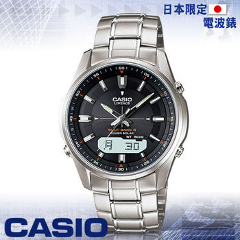【CASIO 卡西歐 電波錶】薄型-六局電波時計-旅行者最愛(LCW-M100D 銀)