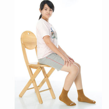 【KEROPPA】7~12歲學童專用吸濕排汗短襪x3雙C93007-B咖啡