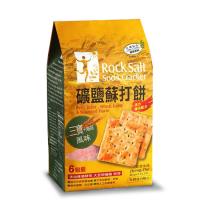 正哲 礦鹽蘇打餅(三寶+海苔)x4袋 (365g±4.5%/袋 每袋6小包入)