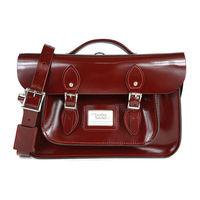 【The Leather Satchel Co.】14吋 英國手工牛皮可手提劍橋包 (誘惑紅)