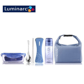 【樂美雅Luminarc】凡爾賽玻璃保鮮盒五件套