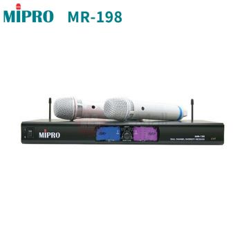 MIPRO 嘉強 MR-198/MU-78音頭 手持2支無線麥克風組