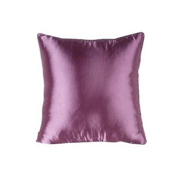 【協貿】簡約現代裝飾沙發緞面紫色奢華抱枕含芯