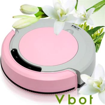 Vbot 智慧型茉莉綠茶香氛掃地機器人(掃+擦+吸)公主機(粉紅)