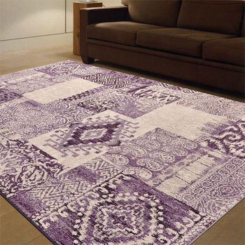 【Ambience】比利時infinity 現代地毯 -印地安(紫) (133x195cm)
