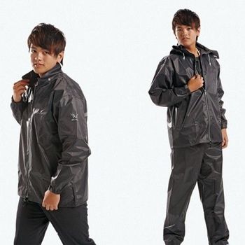 【東伸】日系休閒風雨衣-鋼鐵灰-行動