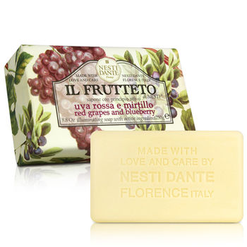 Nesti Dante  義大利手工皂-天然鮮果系列-紅葡萄和藍莓(250g)*2入