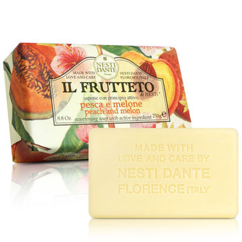 Nesti Dante 義大利手工皂-天然鮮果系列-杏桃和哈蜜瓜(250g)*2入