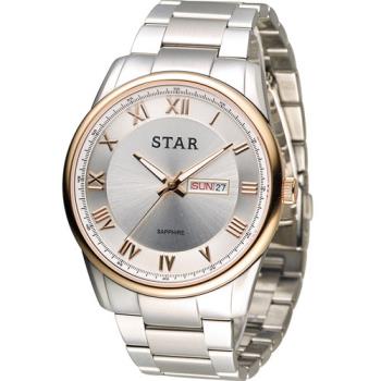 STAR 時代 羅馬戰士石英腕錶 1T1512-211RG-W