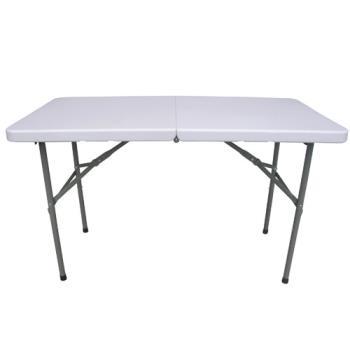 【頂堅】(4尺寬)二段式可調整高低-對疊折疊桌/工作桌/露營桌/野餐桌/拜拜桌
