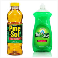 【美國 Pine sol 潘松】萬用松香清潔液(24oz/709ml)*3+【美國 Palmolive】洗碗精(28oz/828ml)*3