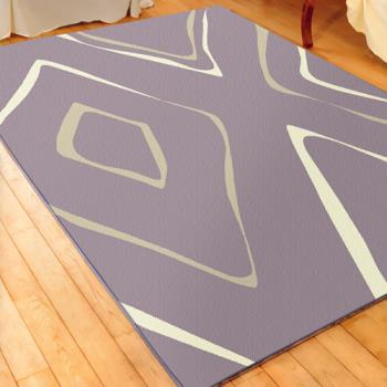 【范登伯格】艾斯立體雕花仿羊毛地毯-紫漩-160x230cm