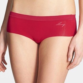 DKNY 2016女時尚Fusion光滑細纖維紅色三角內著3件組(預購)