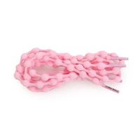 【COOLKNOT】免綁彈性豆豆鞋帶75CM-路跑 馬拉松 慢跑 懶人鞋帶 粉紅