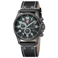LUMINOX 雷明時 戰場系列 藍寶鏡面三眼鬧鈴腕錶-碳纖維紋/45mm A1941