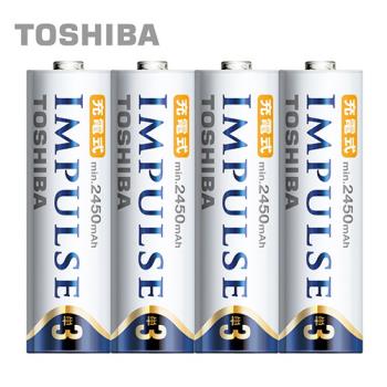 【日本製TOSHIBA】IMPULSE高容量低自放電電池(900mAh 4號4入)