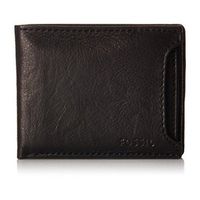 【Fossil】2016男時尚Ingram多功能黑色皮夾(預購)