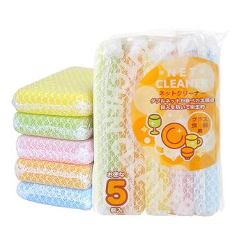 日本AISEN免洗劑1包5色網層海棉刷特惠包(4包裝)