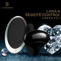 法國L`amourose LANA+ 拉娜 情侶共震按摩器 黑 遙控版