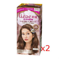 莉婕泡沫染髮劑 魅力彩染系列 亮澤紅棕(2入)
