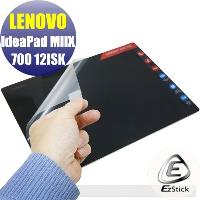 【EZstick】Lenovo IdeaPad Miix 700 12 ISK 系列專用 靜電式筆電LCD液晶螢幕貼 (鏡面防汙螢幕貼)