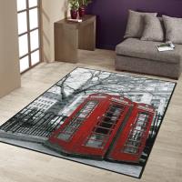 【范登伯格】樂頌英倫情調絲質地毯-電話亭-100x140cm