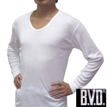 【BVD】4件組 時尚型男厚棉U領長袖衛生衣-BD260 網