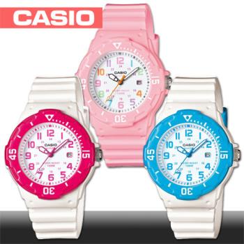 【CASIO 卡西歐】潛水風格-學生/青少年指針錶(LRW-200H) 兒童錶 多色