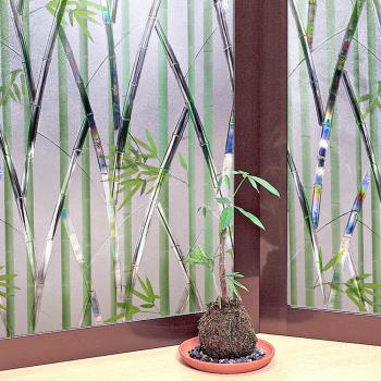 日本MEIWA 節能抗UV靜電窗貼46x100cm(竹林風情)