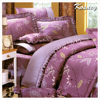 【KOSNEY】萬紫千紅 雙人活性精梳棉六件式床罩組台灣製