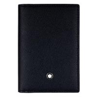 MONTBLANC 萬寶龍十字紋豪華型名片夾-黑 113223