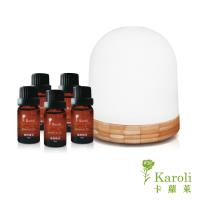 【Karoli卡蘿萊】原木香芬水氧機KA42(贈送2瓶純精油)